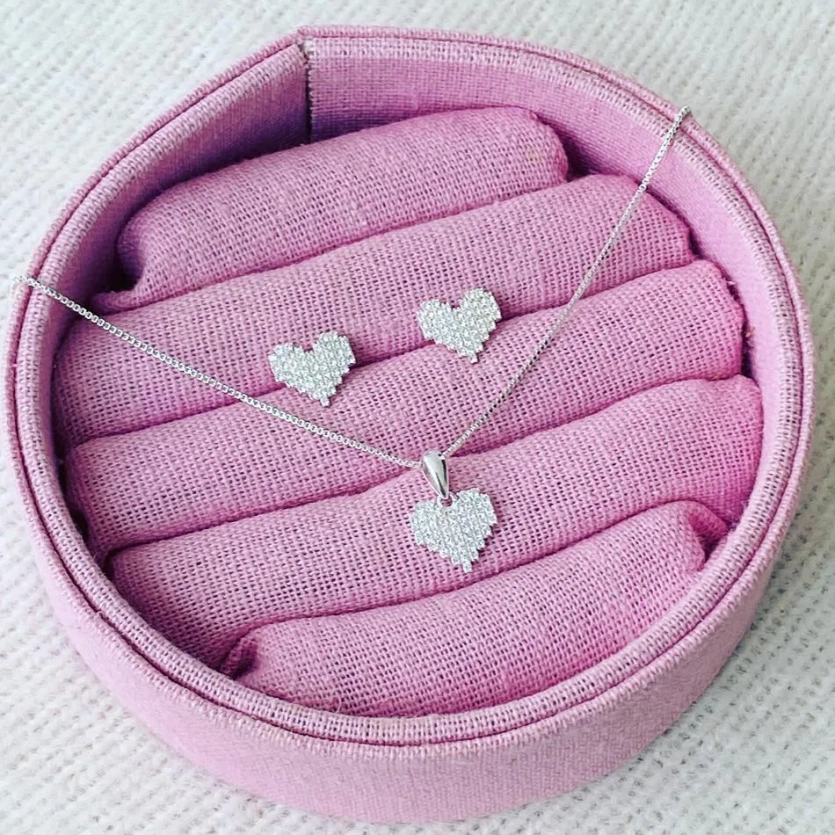 CONJUNTO CORAÇÃO BRANCO