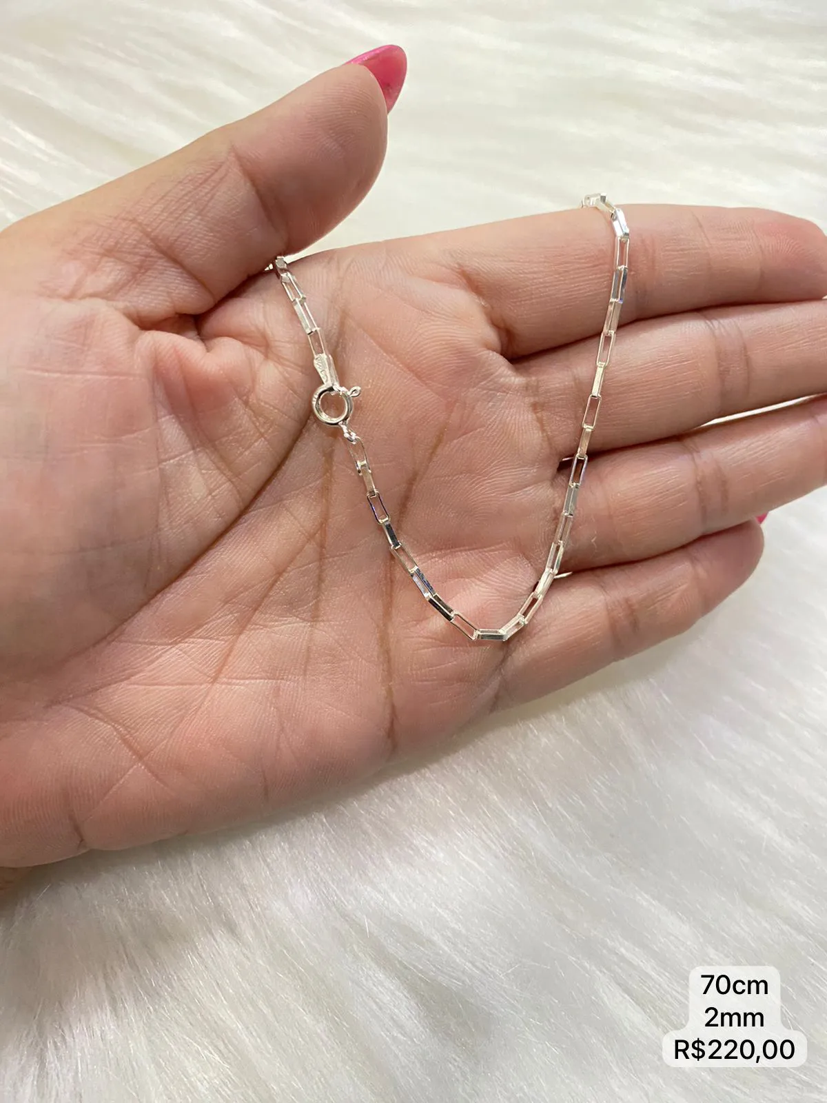 CORRENTE BLOQUINHO 70 CM - Imagem 2