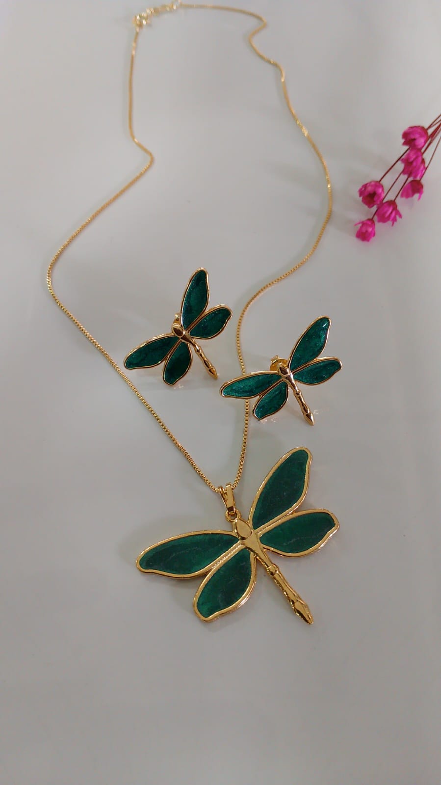 CONJUNTO LIBELULA VERDE