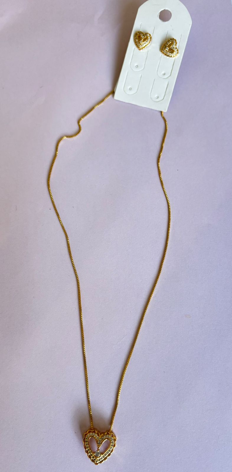 CONJUNTO CORAÇÃO CRAVEJADO - Imagem 2